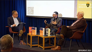 Navigating Uncertainty book launch video still